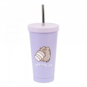 Metal Tumnbler with Straw PUSHEEN Moments Collection