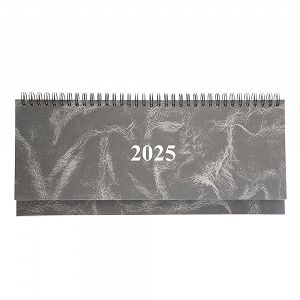 Weekly Planner 2025 30Χ13 Spiral Marble Gray