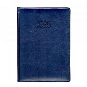 Daily Calendar Binded Indexed PU 2025 17Χ24 Blue