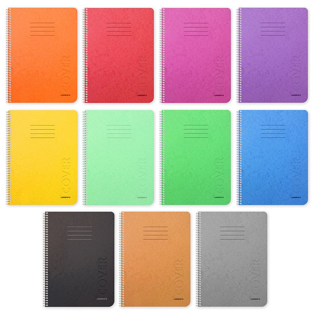 COVER Wirelock Notebook A4/21Χ29 5 Subjects 150 Sheets, 11 colors