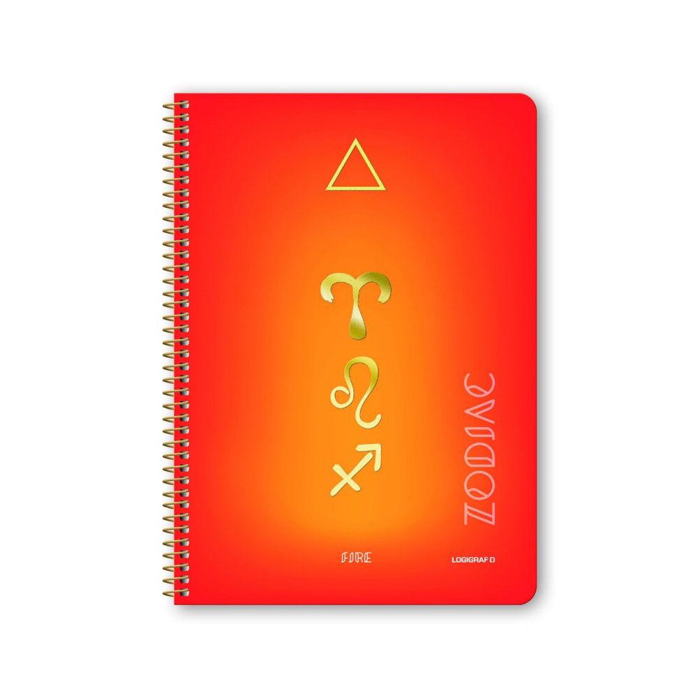 ZODIAC Wirelock Notebook B5/17Χ25 4 Subjects 120 Sheets, 4 covers