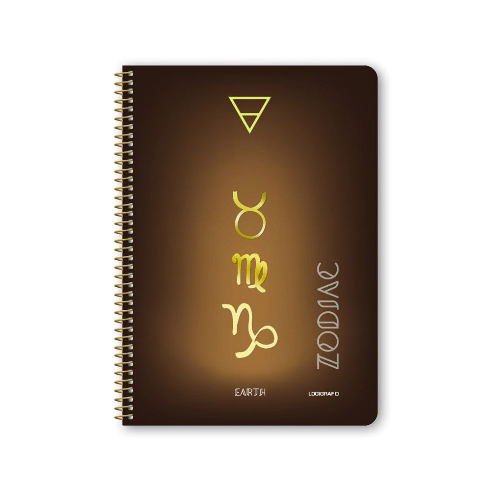 ZODIAC Wirelock Notebook B5/17Χ25 4 Subjects 120 Sheets, 4 covers