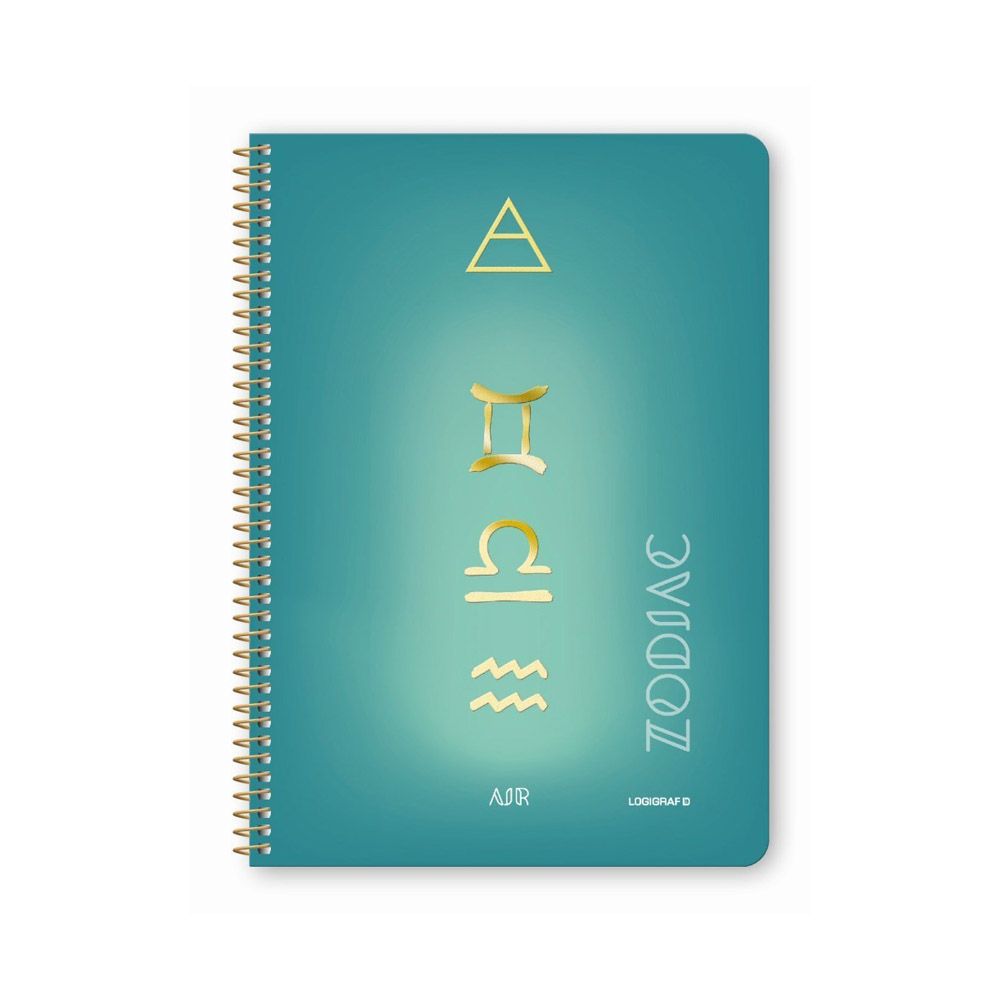 ZODIAC Wirelock Notebook B5/17Χ25 4 Subjects 120 Sheets, 4 covers