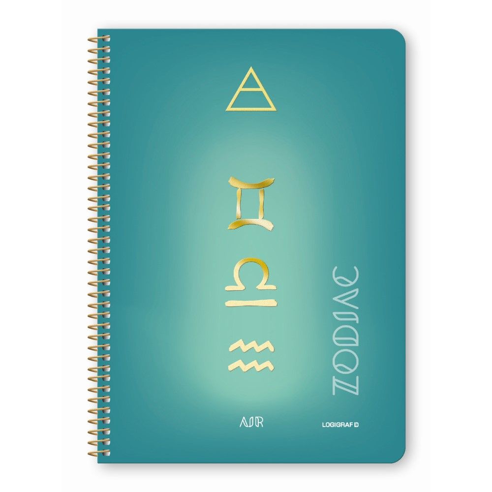 ZODIAC Wirelock Notebook B5/17Χ25 3 Subjects 90 Sheets, 4 covers