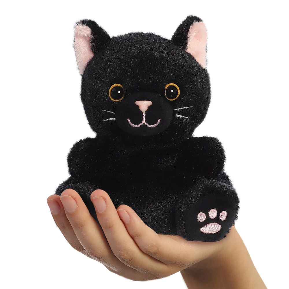 PALM PALS Twilight Black Cat Soft Toy 13cm/5in