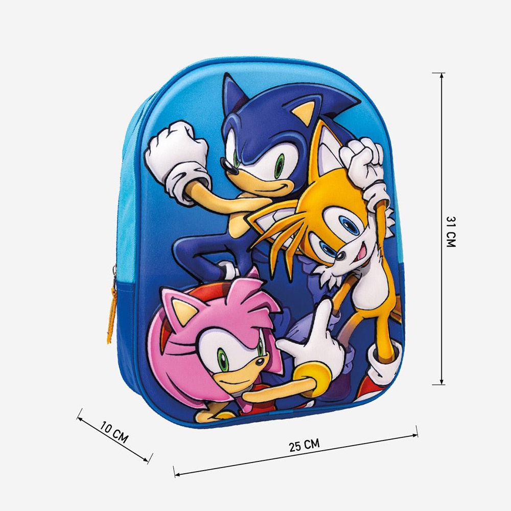 Kids 3D Backpack SONIC THE HEDGEHOG Sonic and Friends