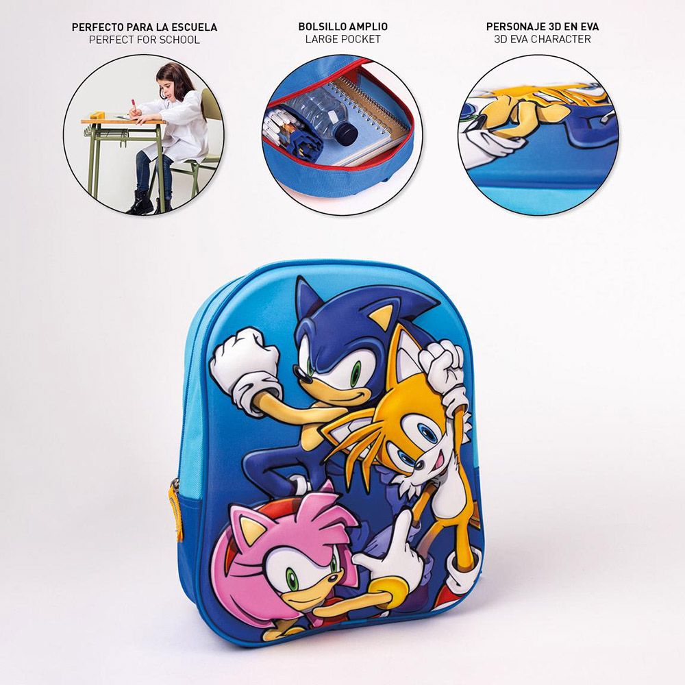 Kids 3D Backpack SONIC THE HEDGEHOG Sonic and Friends