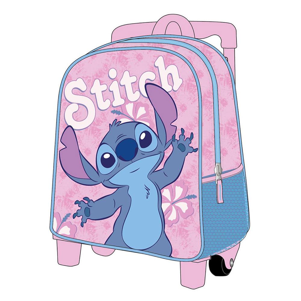 Σχολική Τσάντα Πλάτης Τρόλεϊ 30εκ DISNEY Lilo and Stitch