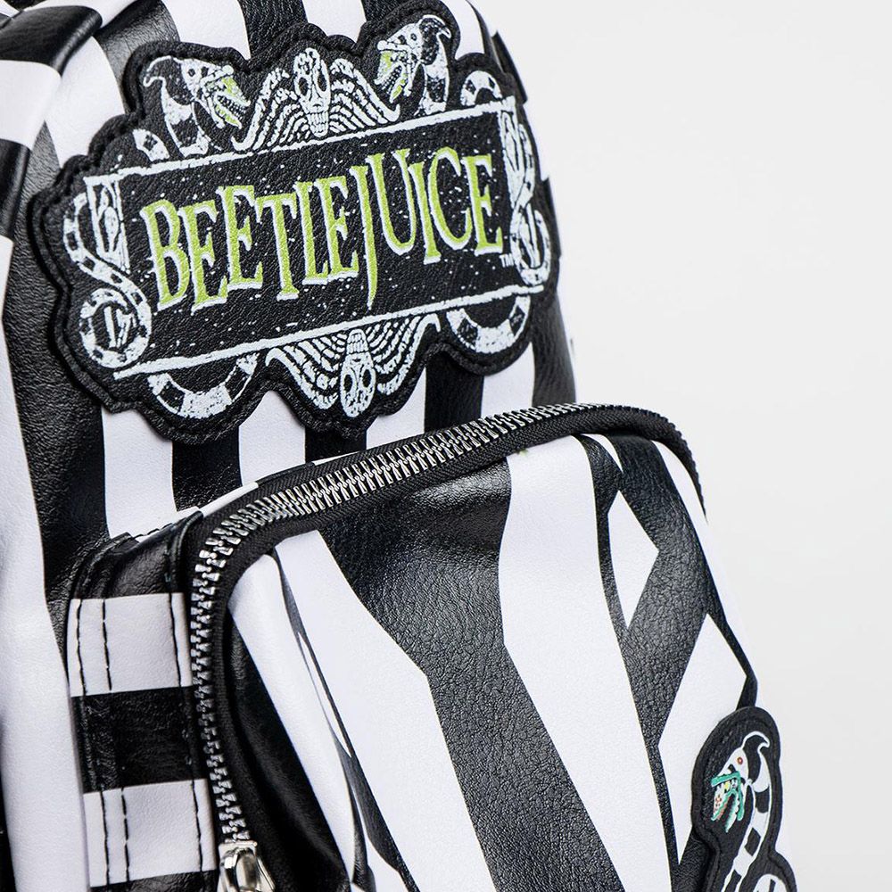 Faux-leather Backpack 25cm BEETLEJUICE