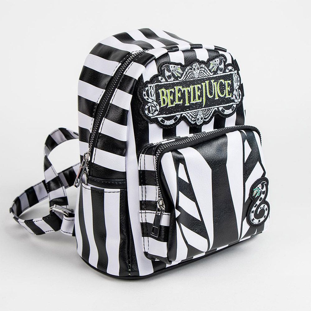 Faux-leather Backpack 25cm BEETLEJUICE