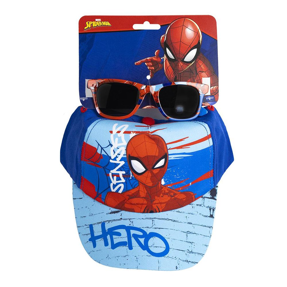 Set Kids Adjustable Baseball Cap 53cm & Sunglasses MARVEL SPIDERMAN Hero