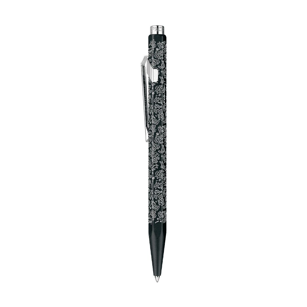 Black Metallic Ball pen in Metal box CDA KEITH HARING Black ink 1.00mm