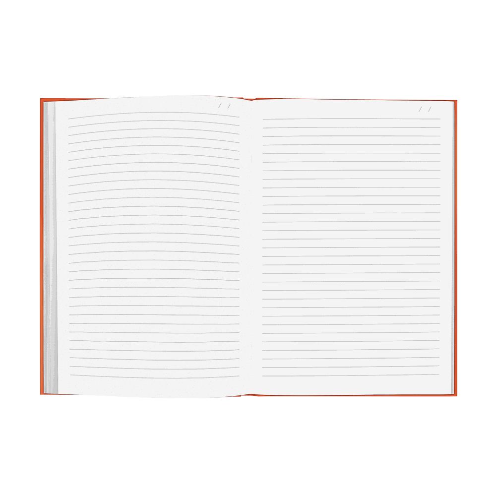 CDA COLORMAT-X Lined Notebook A5/15X21 120 sheets Orange