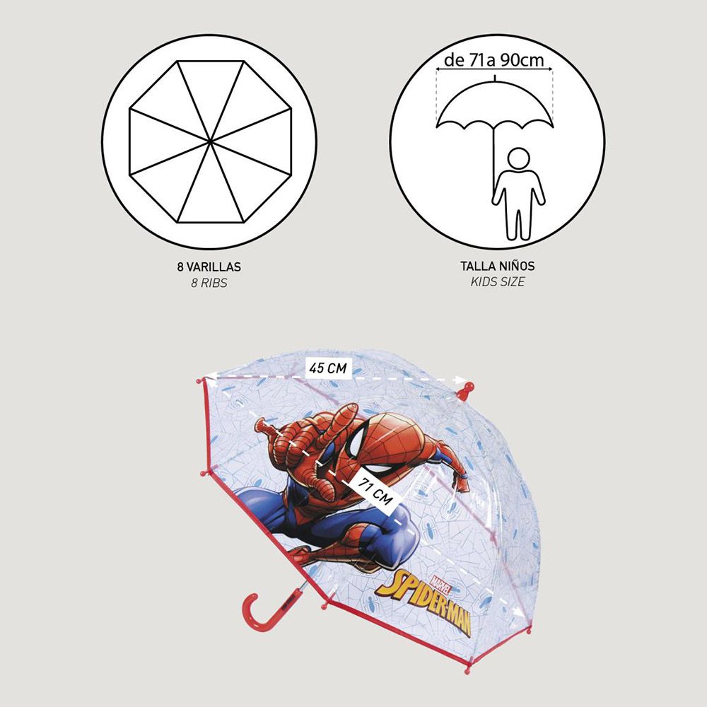 Umbrella 55cm Φ71cm MARVEL SPIDERMAN