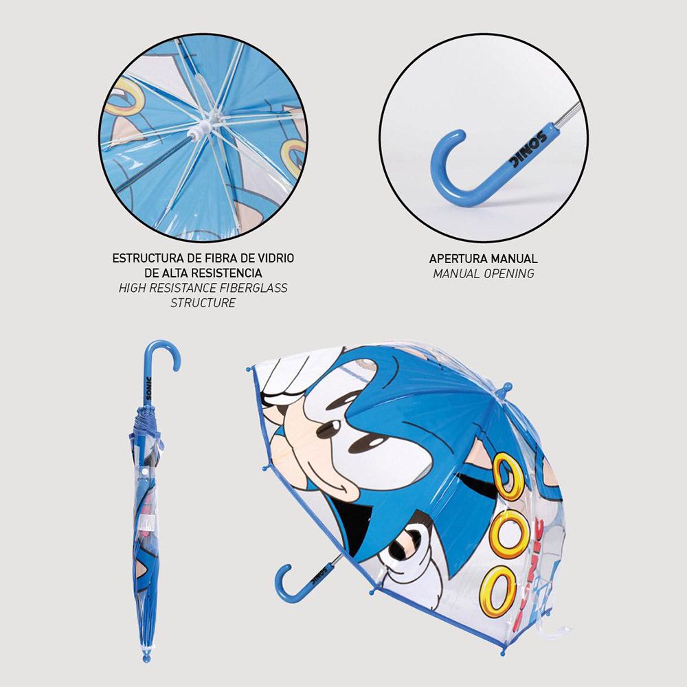 Umbrella Bubble 45cm Φ71cm SONIC THE HEDGEHOG