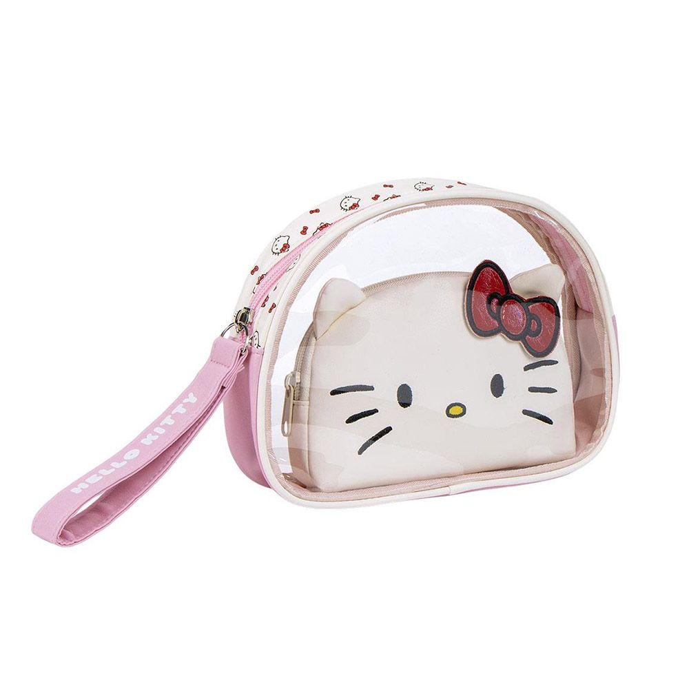 Transparent PU Toiletry Bag with Toiletbag HELLO KITTY