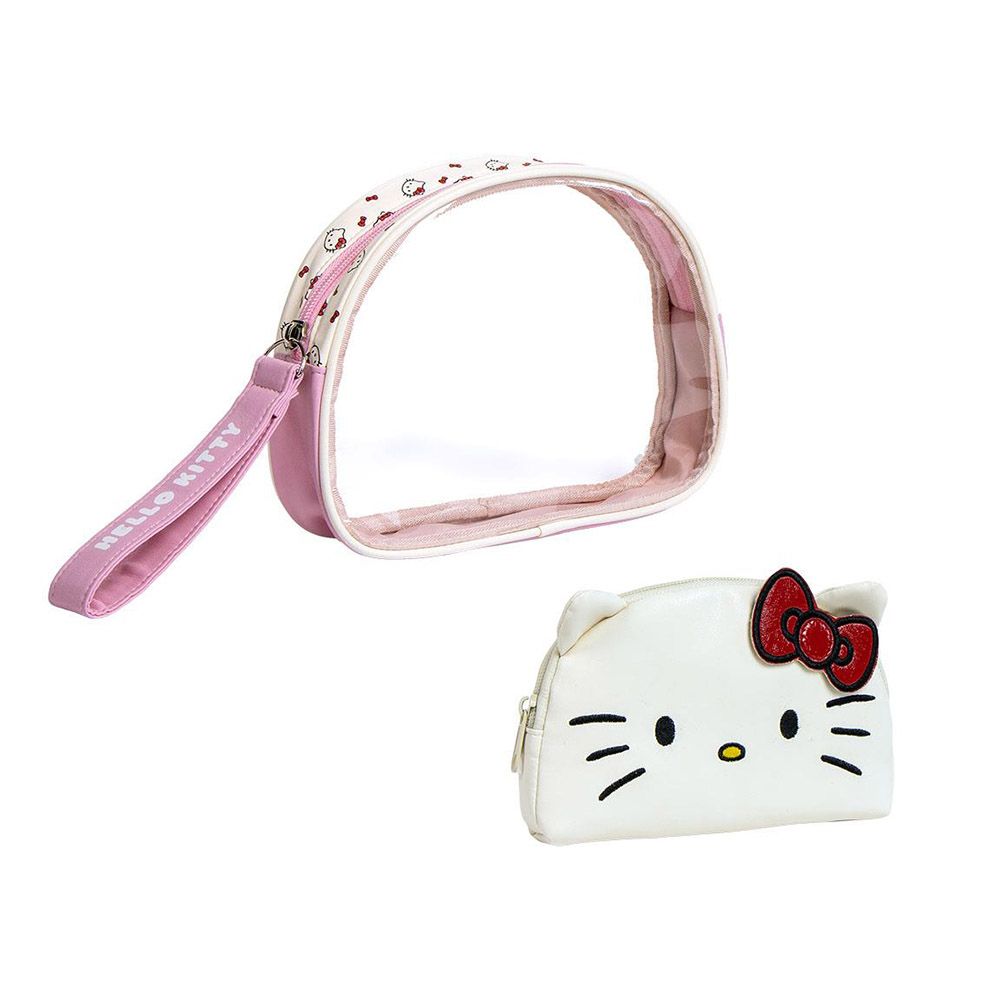 Transparent PU Toiletry Bag with Toiletbag HELLO KITTY