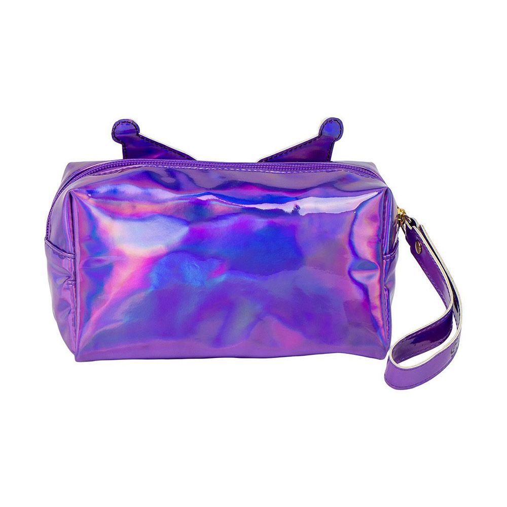 Purple Iridescent PU Toiletry Bag HELLO KITTY Kuromi