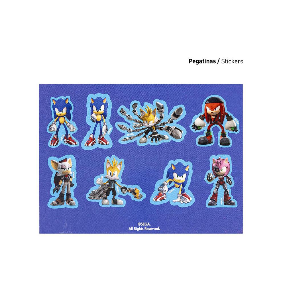 Colouring Stationery Set of 8pcs SONIC Prime