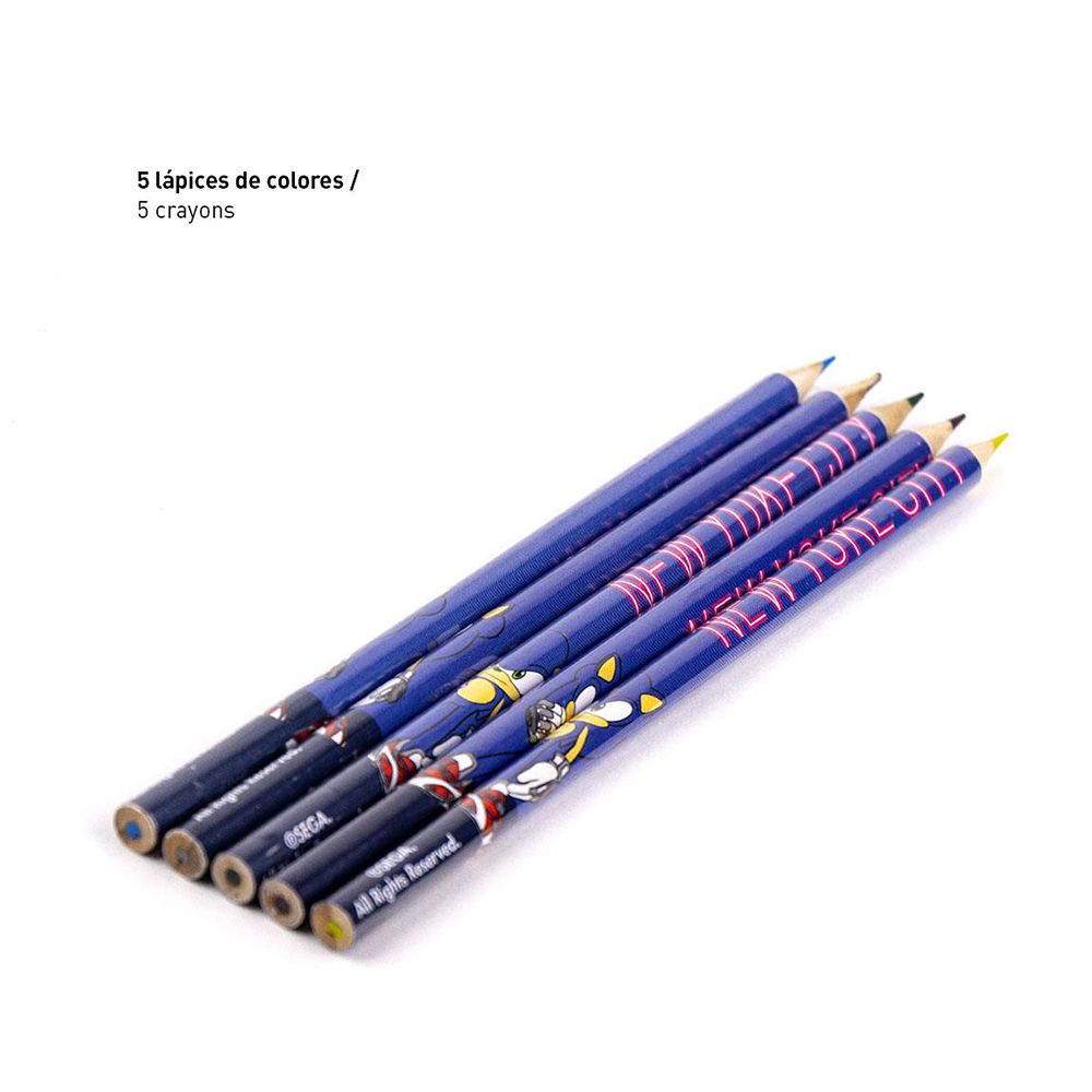 Colouring Stationery Set of 8pcs SONIC Prime