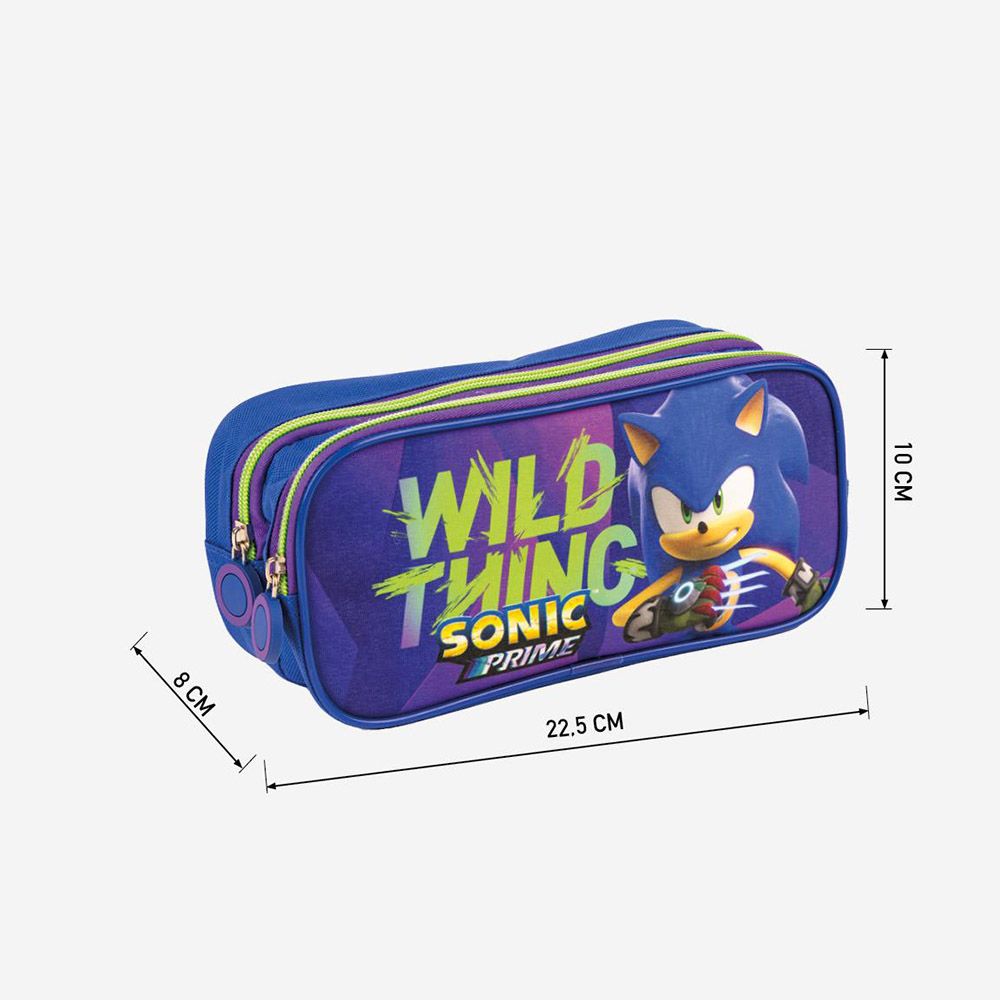 Pencil Case with 2 Compartments SONIC PRIME Wild Thing