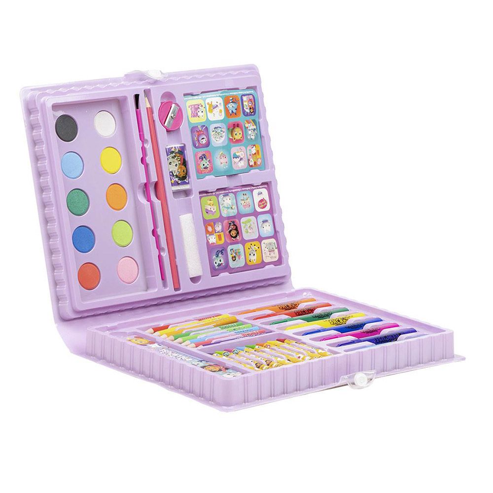 Colouring Stationery Set Briefcase 43pcs GABBY´S DOLLHOUSE