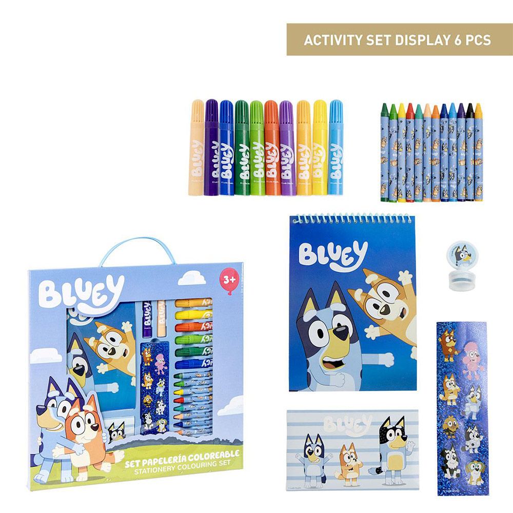 Colouring Stationery Set Box 26pcs BLUEY