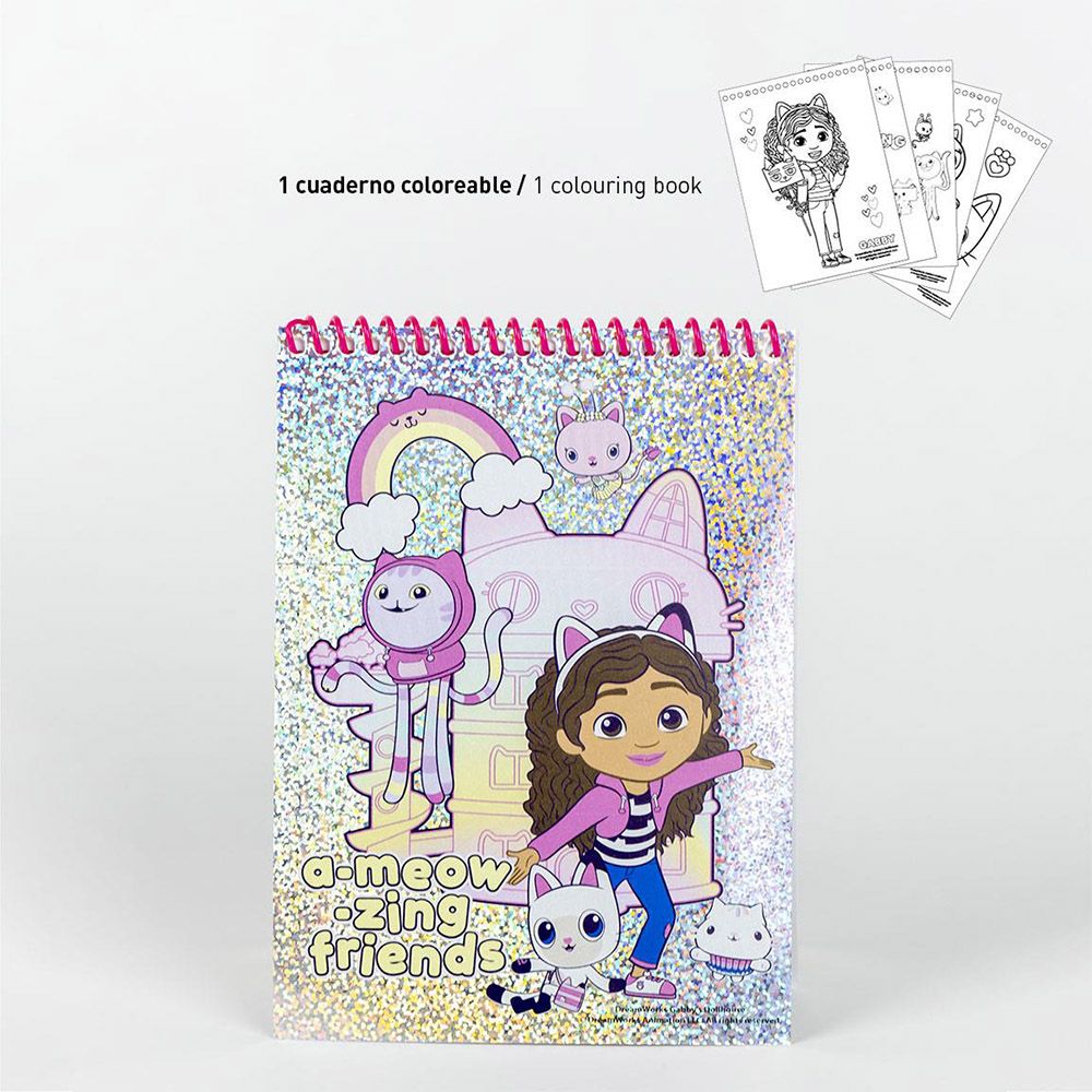 Colouring Stationery Set Box 26pcs GABBY´S DOLLHOUSE