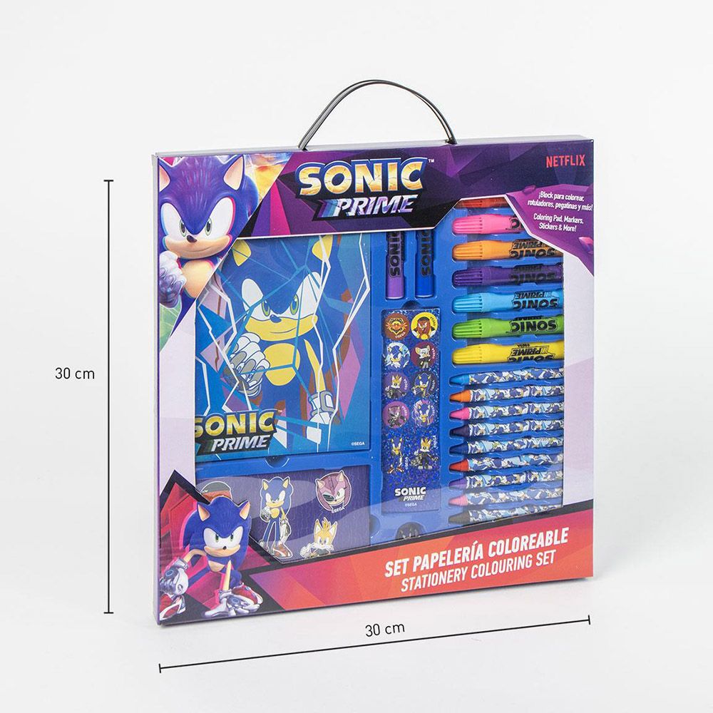 Colouring Stationery Set Box 26pcs SONIC PRIME