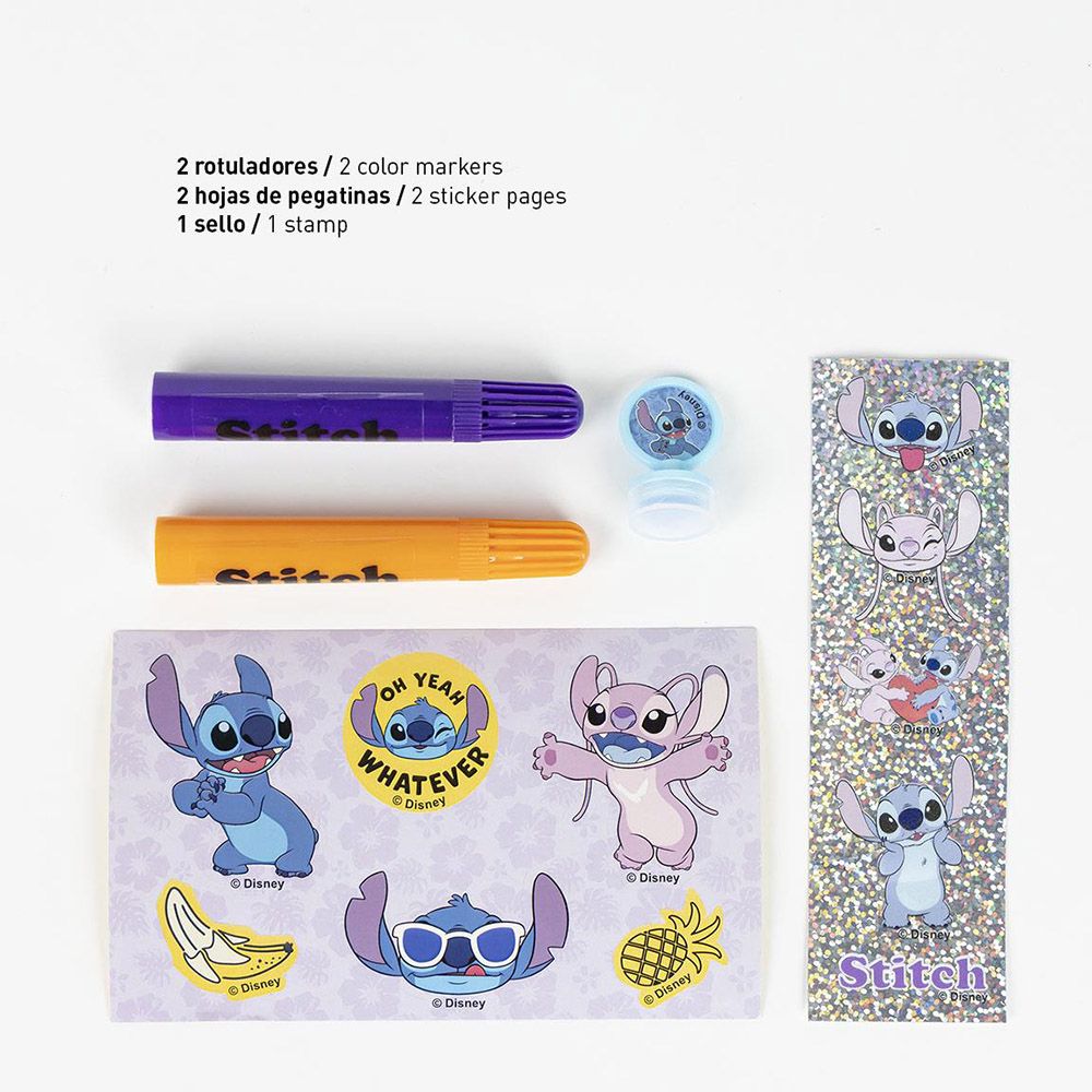 Colouring Stationery Set Box 26pcs DISNEY Lilo & Stitch