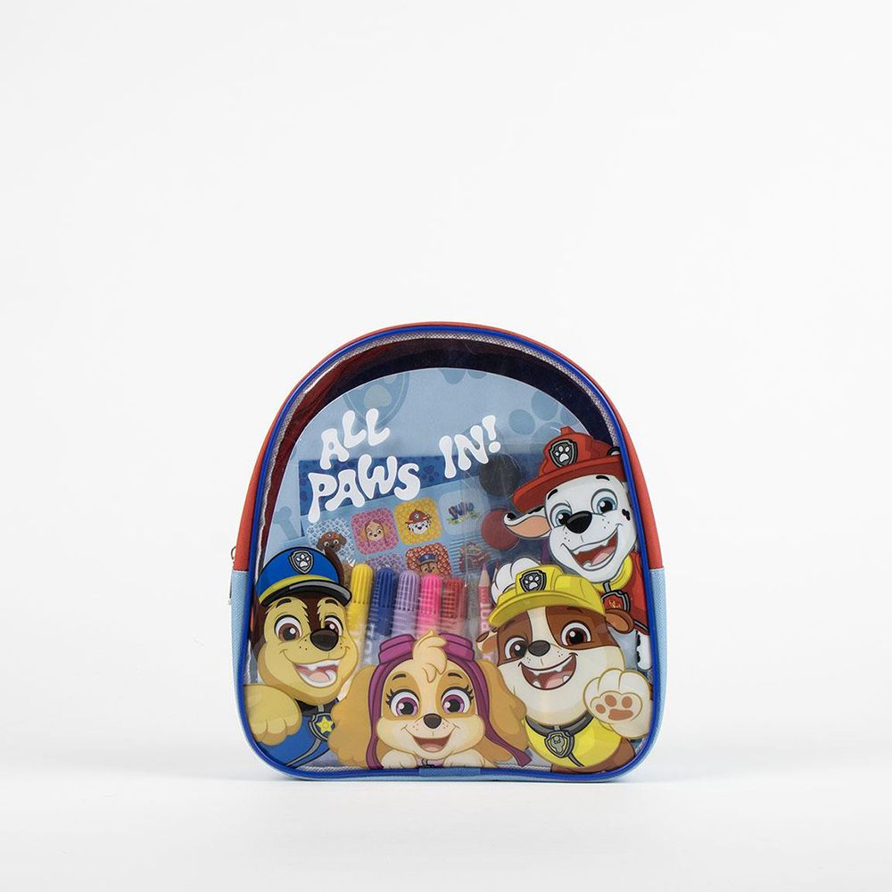 Backpack with Colouring Stationery Set of 20pcs PAW PATROL