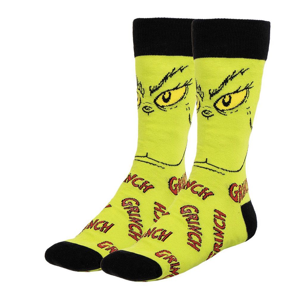 Mixed Cotton Socks GRINCH One Size 38/45 (3-pairs box)