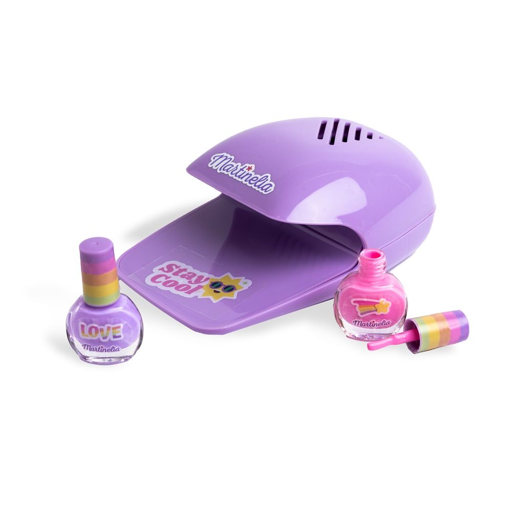 Nails Set with Stickers & Dryer SUPER GIRL Stay Cool