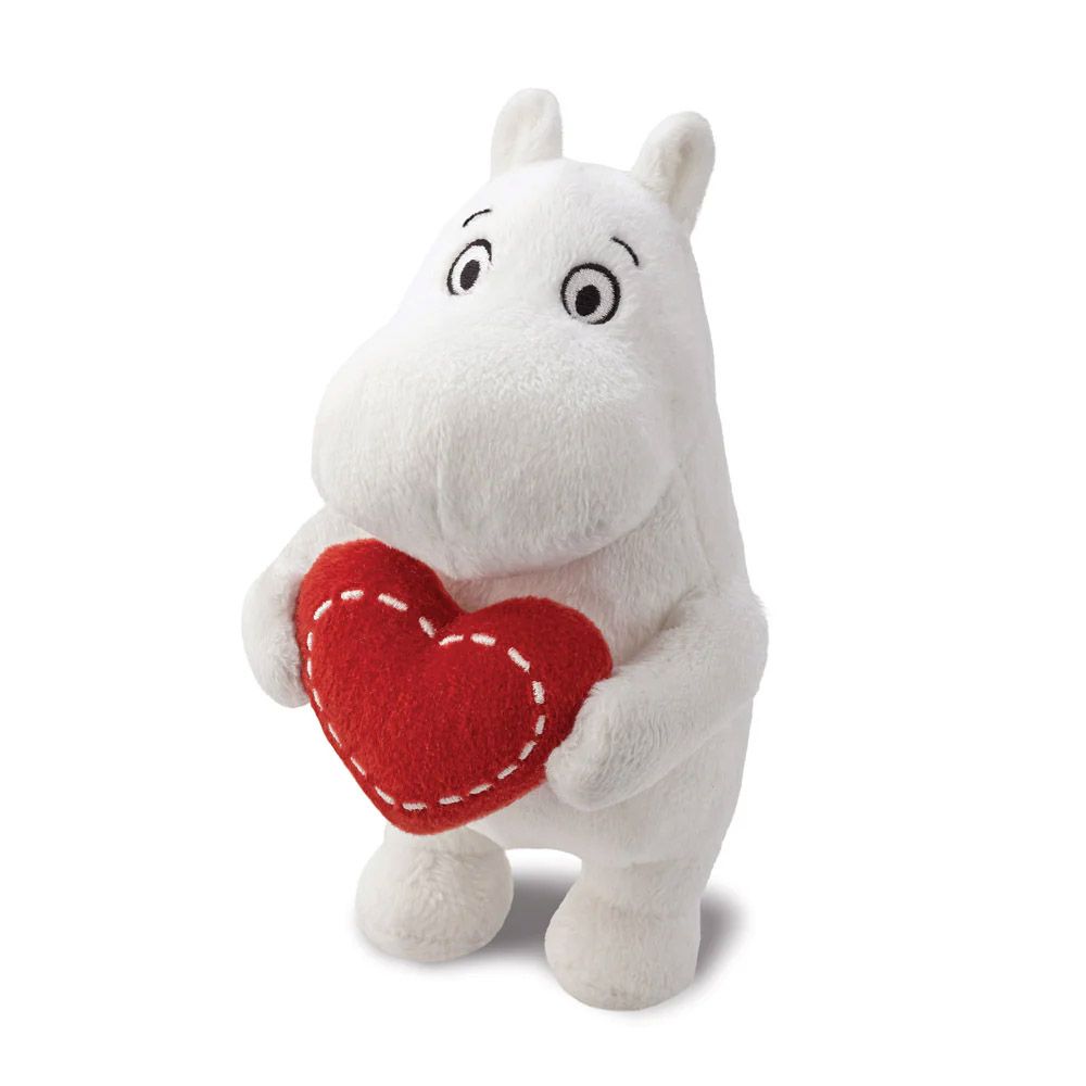 Soft Toy 17cm MOOMIN Standing with Red Heart