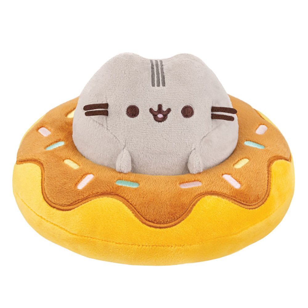 PUSHEEN in a Chocolate Doughnut Soft Toy 18cm/7in