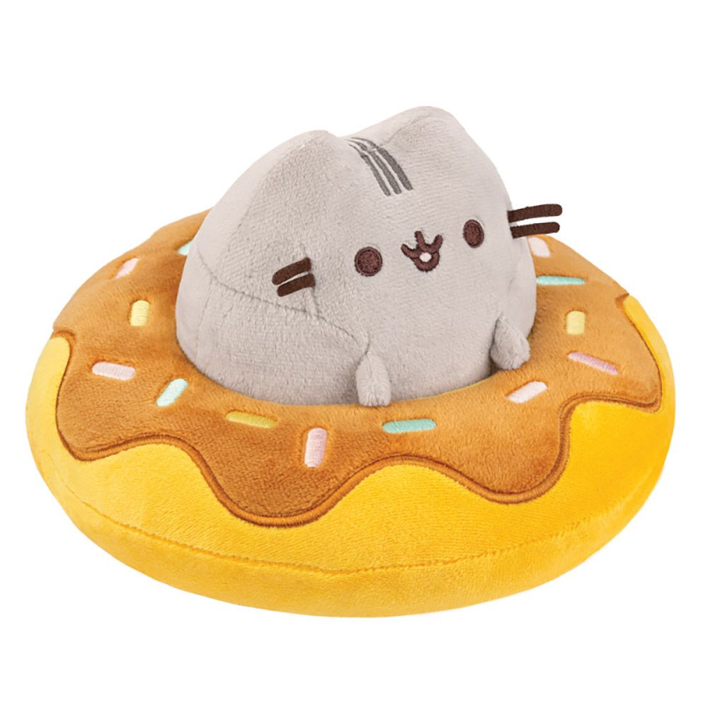 PUSHEEN in a Chocolate Doughnut Soft Toy 18cm/7in