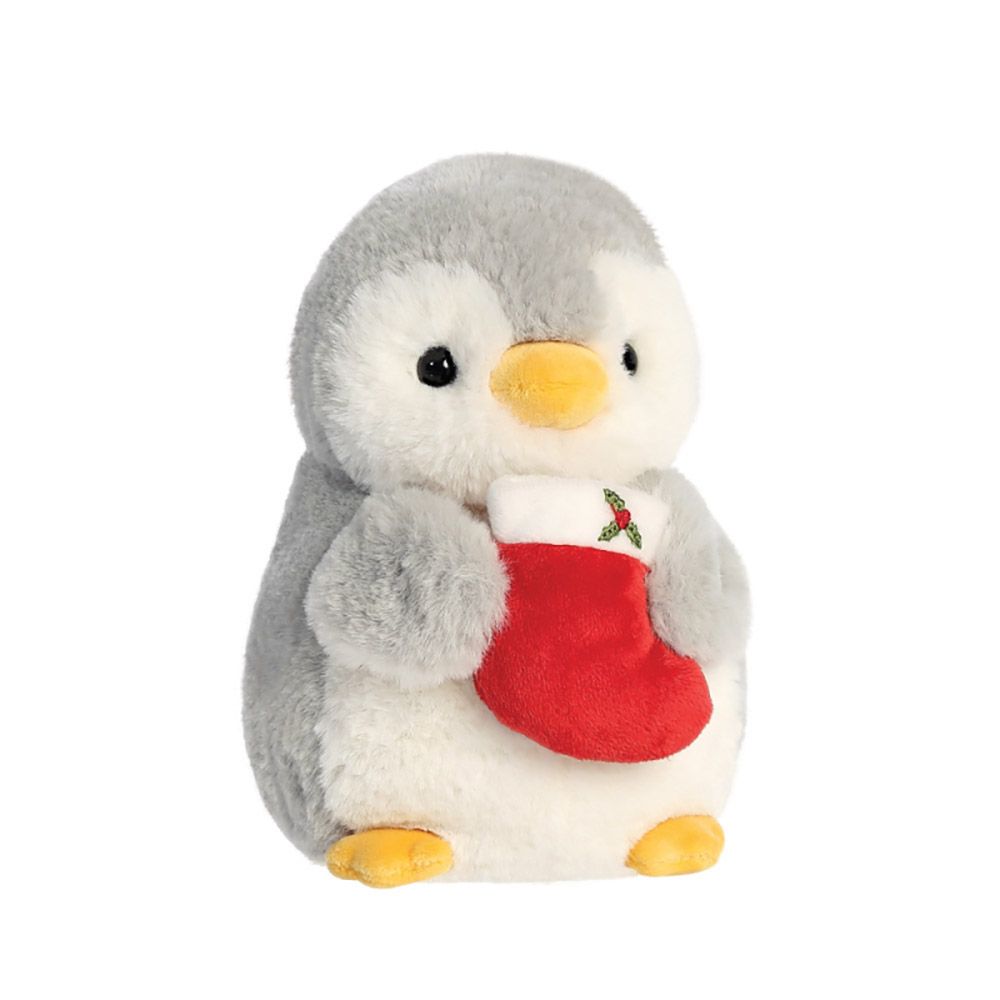 POM POM Plush Toy Penguin with Stocking 20cm/8in