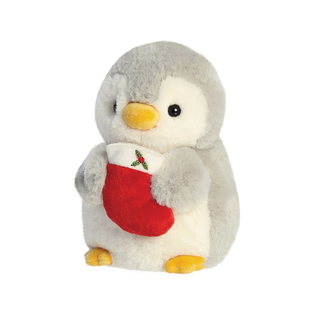 POM POM Plush Toy Penguin with Stocking 20cm/8in