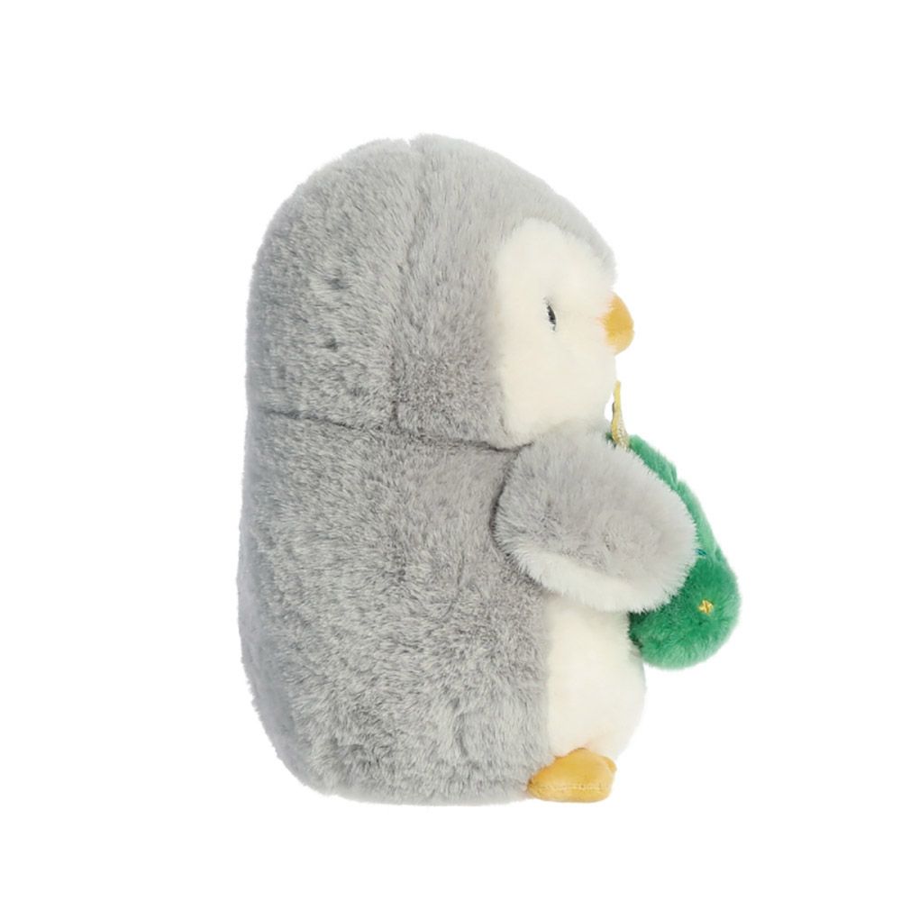 POM POM Plush Toy Penguin with Xmas Tree 20cm/8in