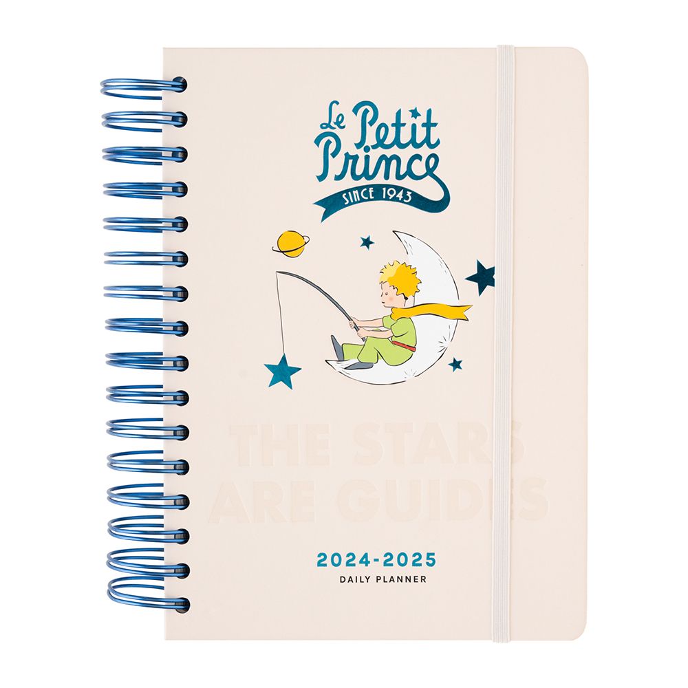 Hardcover Wire-O School Daily Agenda 12 Months 2024/2025 15X21cm THE LITTLE PRINCE