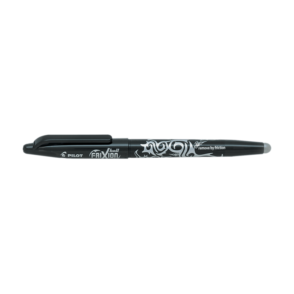 Ball pen 0.7mm Medium PILOT FRIXION Black, Pack of 12pcs