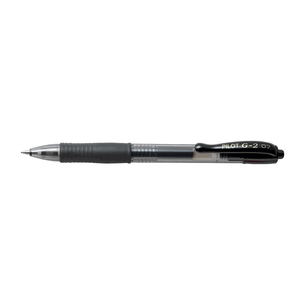 Ball pen 0.7mm PILOT G-2 Black, Pack of 12pcs