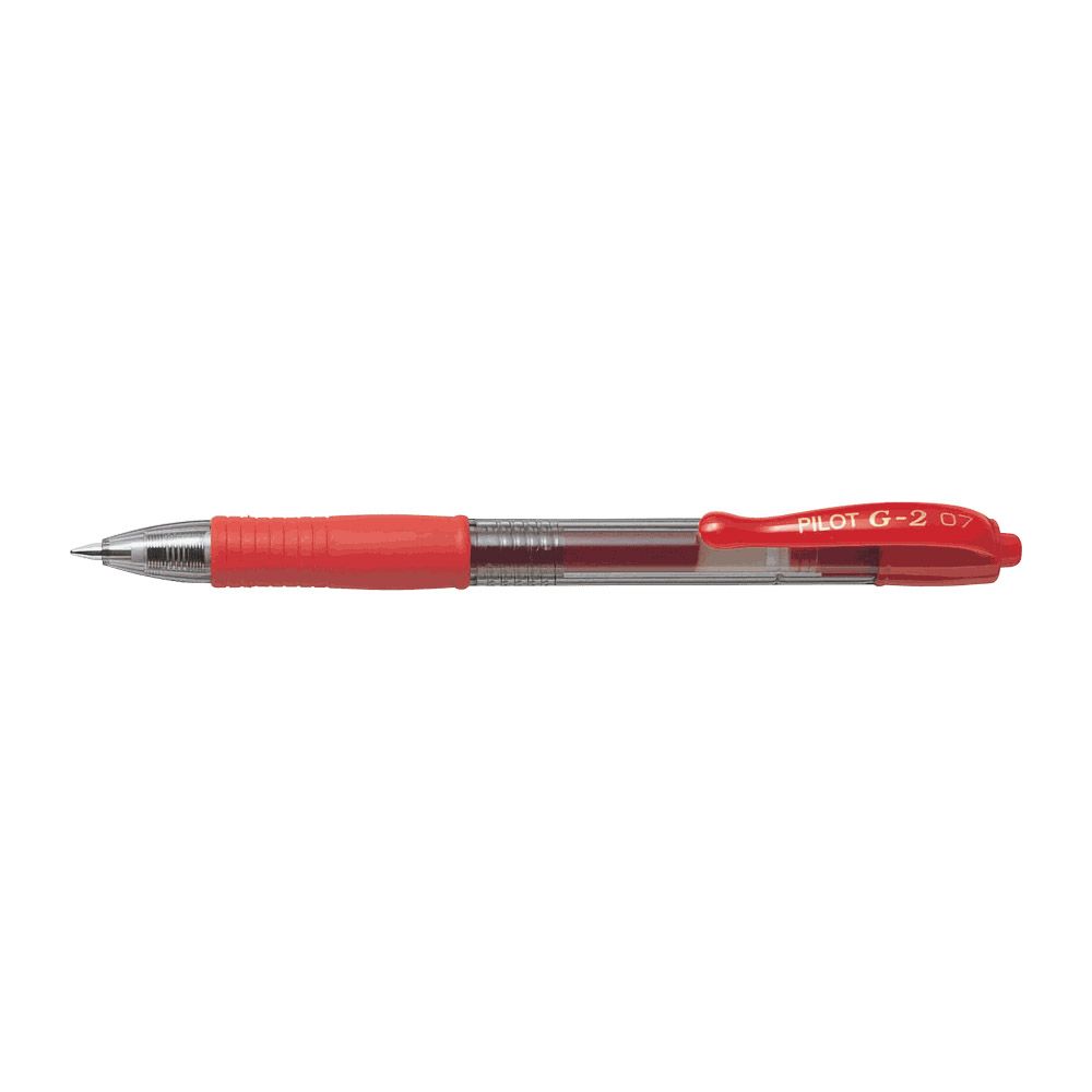 Ball pen 0.7mm PILOT G-2 Red, Pack of 12pcs