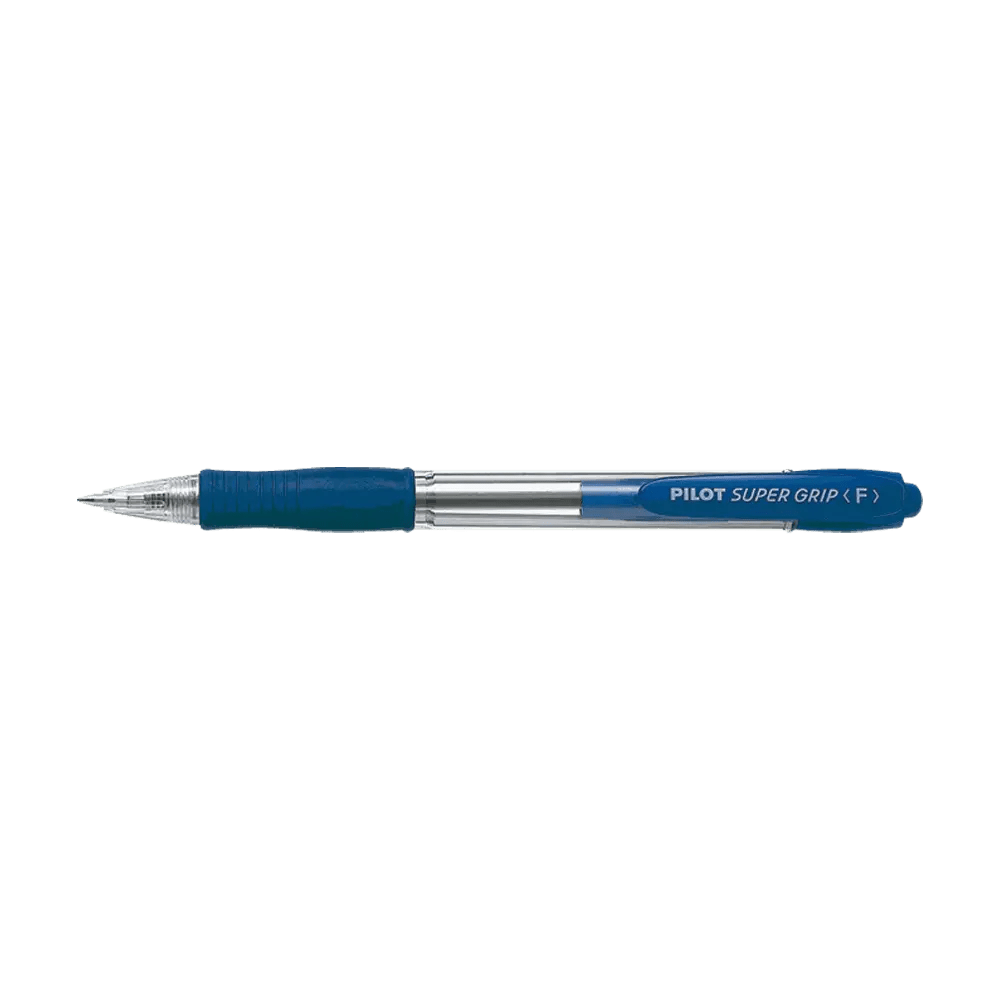 Ball pen 0.7mm PILOT SUPER GRIP Fine Blue, Pack of 12pcs