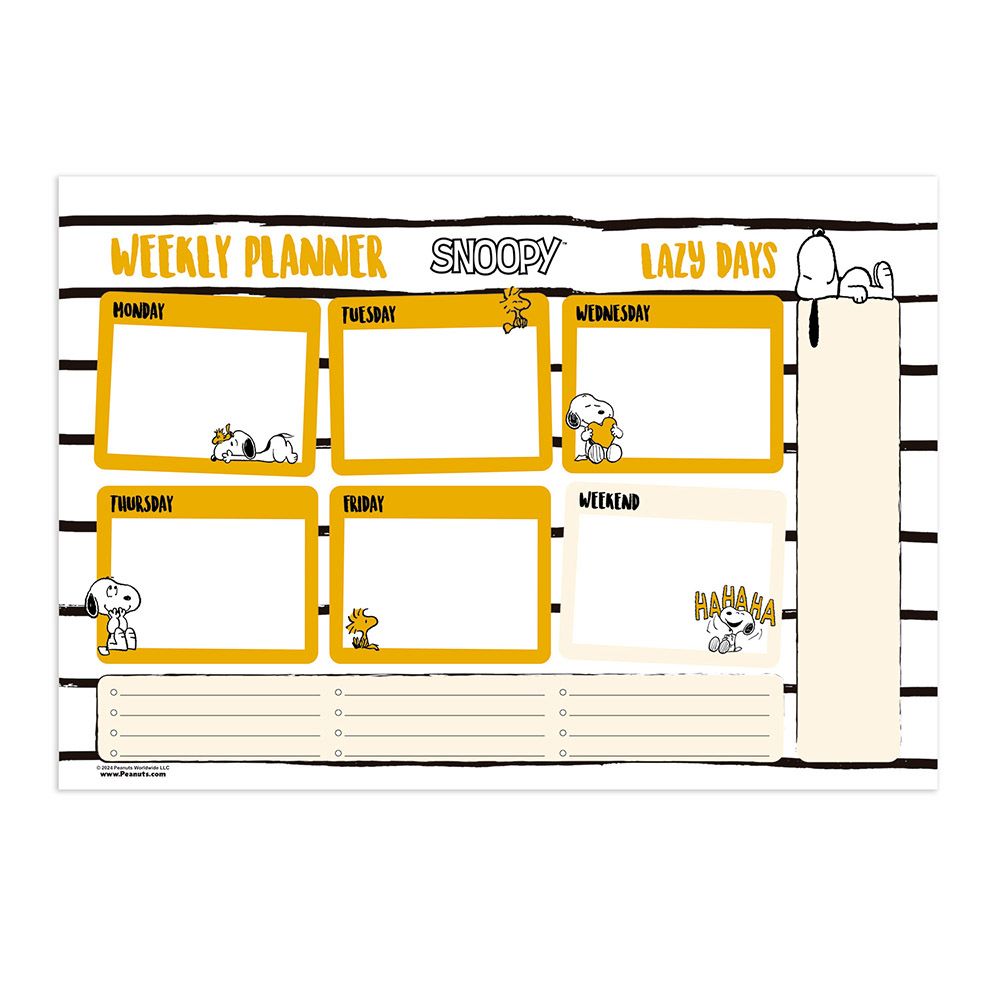 Weekly Planner Notepad A4/21Χ29cm SNOOPY Lazy Days