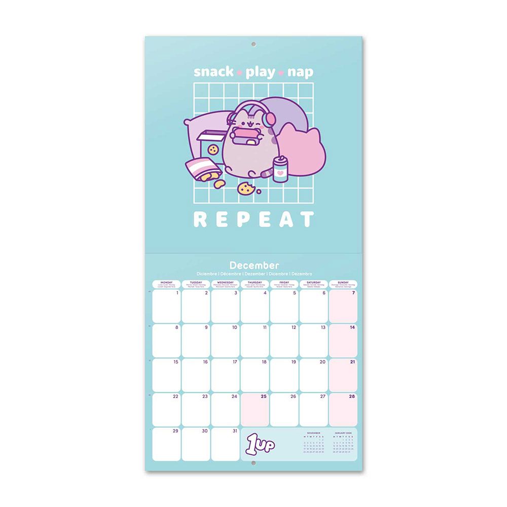 Wall Calendar 2025 30X30cm PUSHEEN