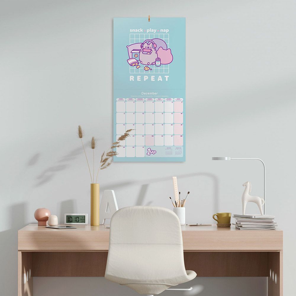 Wall Calendar 2025 30X30cm PUSHEEN