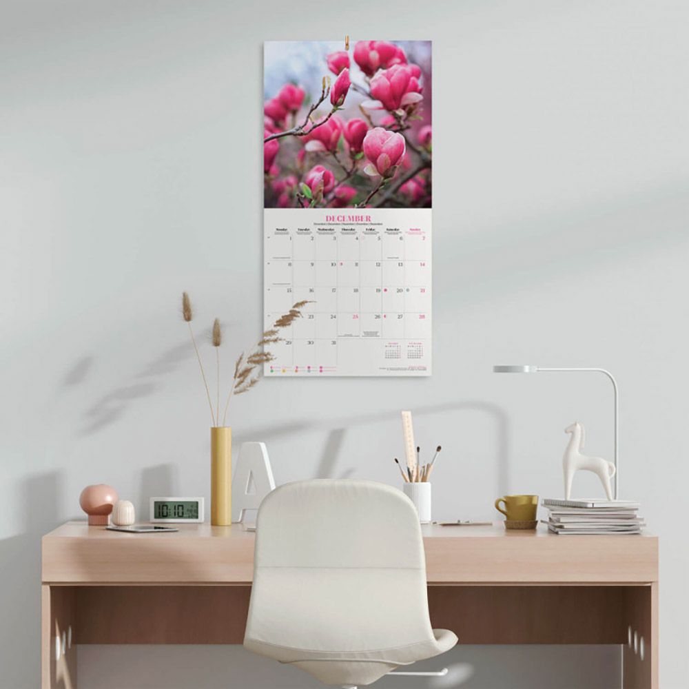 Wall Calendar 2025 30X30cm FLOWERS