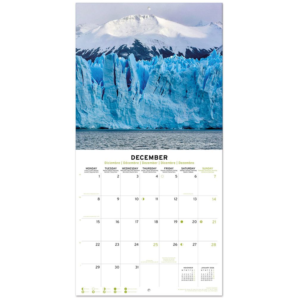 Wall Calendar 2025 30X30cm NATURE