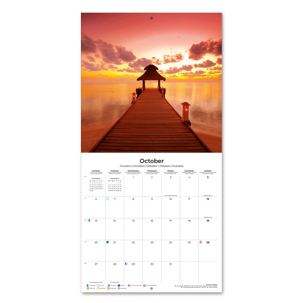 Wall Calendar 2025 30X30cm TROPICAL PARADISE